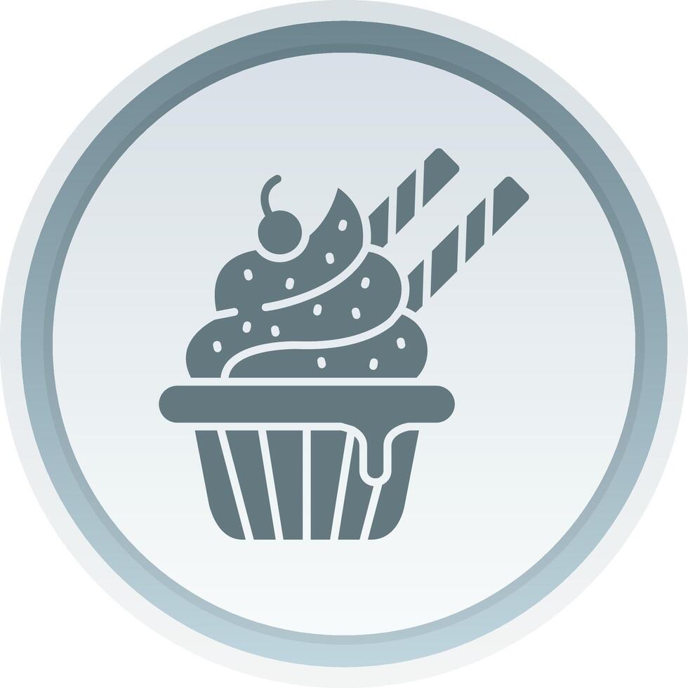 Cupcake solide Taste Symbol vektor