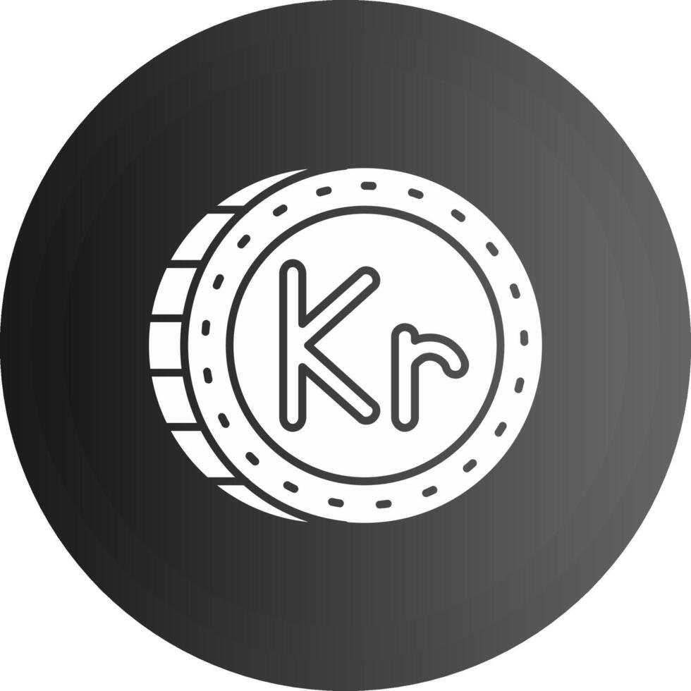 Krone solide schwarz Symbol vektor