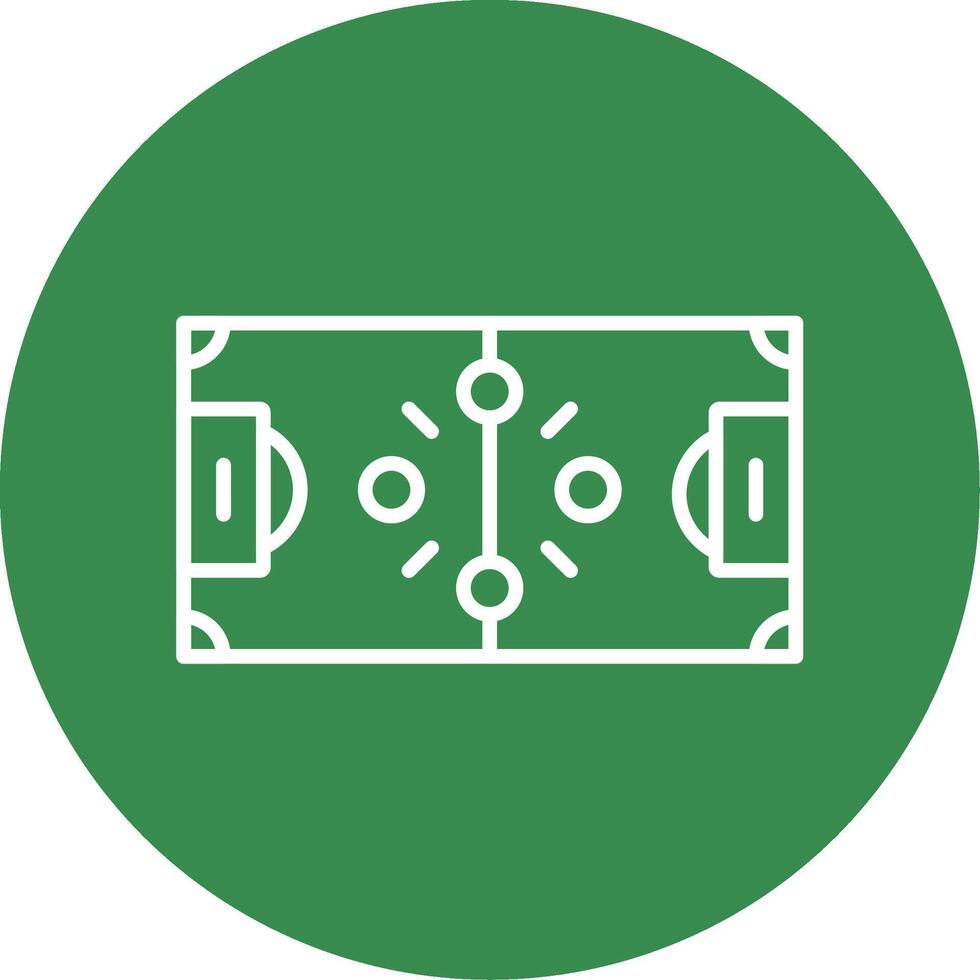 fotboll strategi linje cirkel Färg ikon vektor