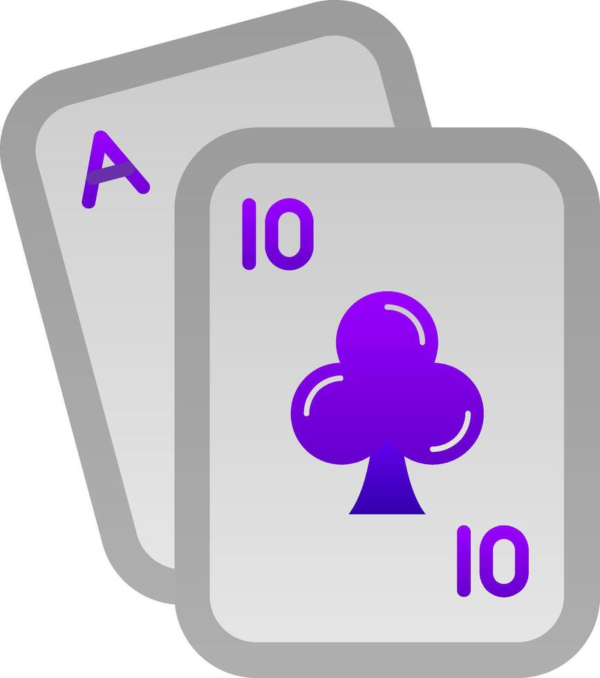 Poker eben Gradient Symbol vektor