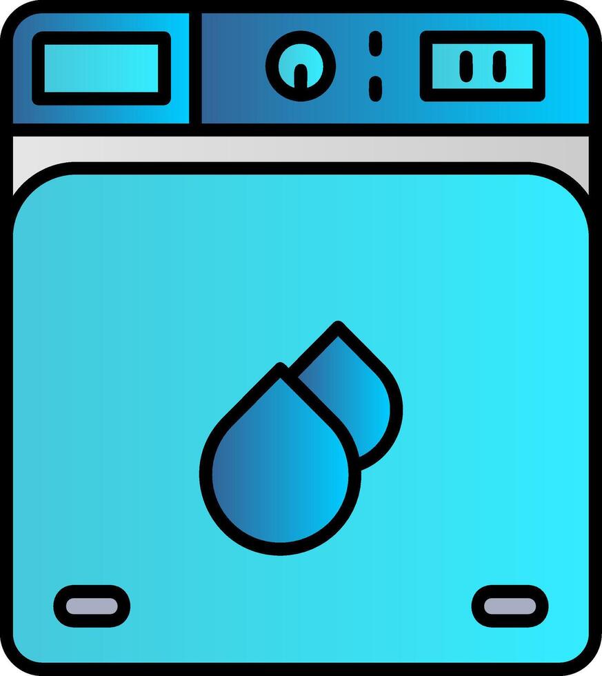 Wäsche gefüllt Gradient Symbol vektor