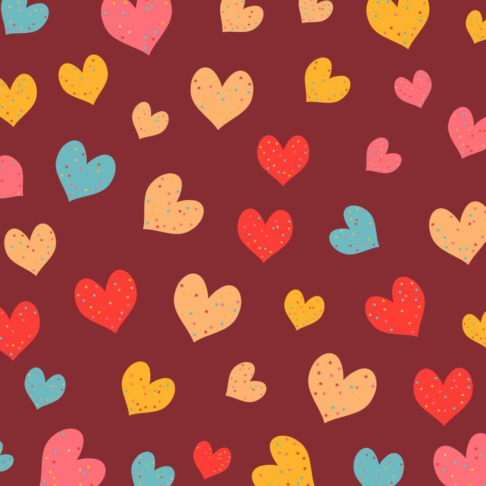 abstrakt Herzen Muster zum Valentinsgrüße Tag vektor