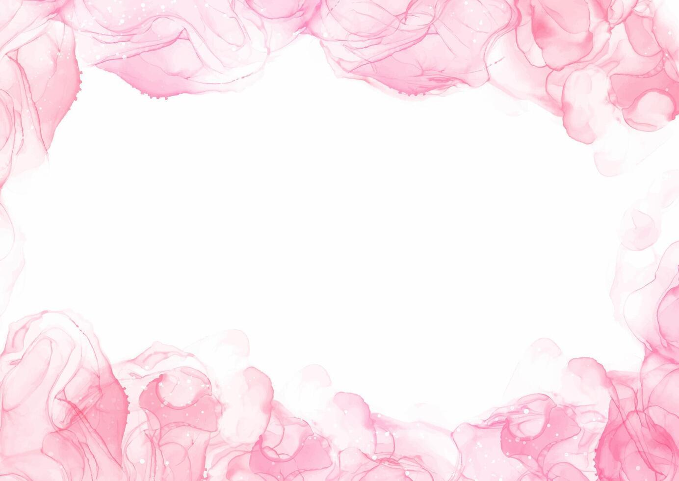 elegant Hand gemalt Pastell- Rosa Alkohol Tinte Hintergrund vektor