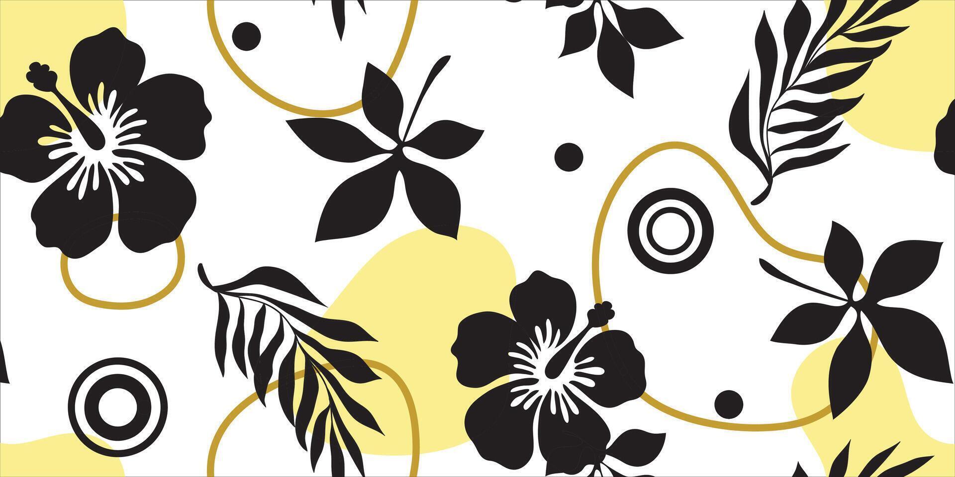 groß Blumen Muster, gehoben Blumen- Muster. grafisch Texturen Blumen, modisch Farben Muster , Blumen Hintergrund mit Blätter. Vektor Illustration.