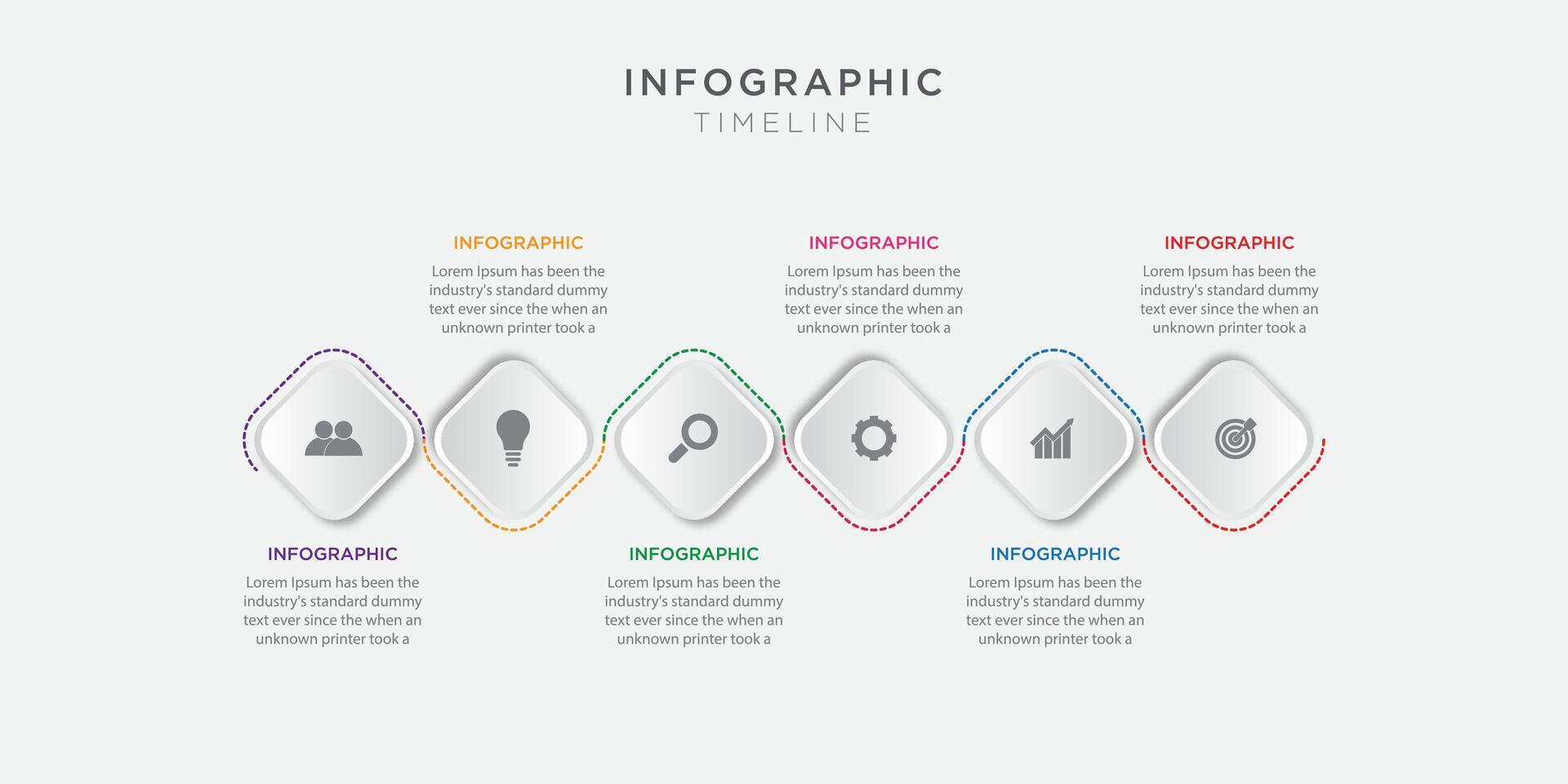 Vektor Infografiken zum Geschäft mit Symbole und Optionen oder Schritte.