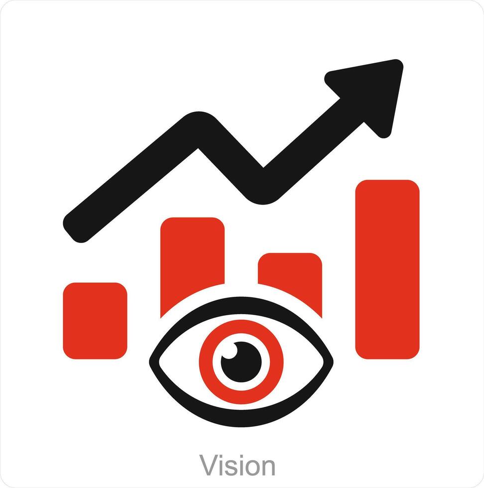Vision und Aussicht Symbol Konzept vektor