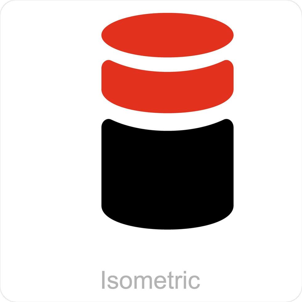 isometrisk och diagram ikon begrepp vektor