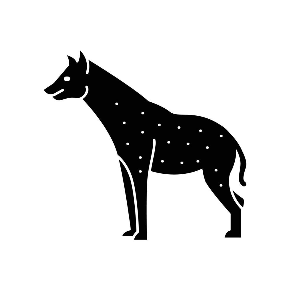 Hyäne Symbol. solide Symbol vektor
