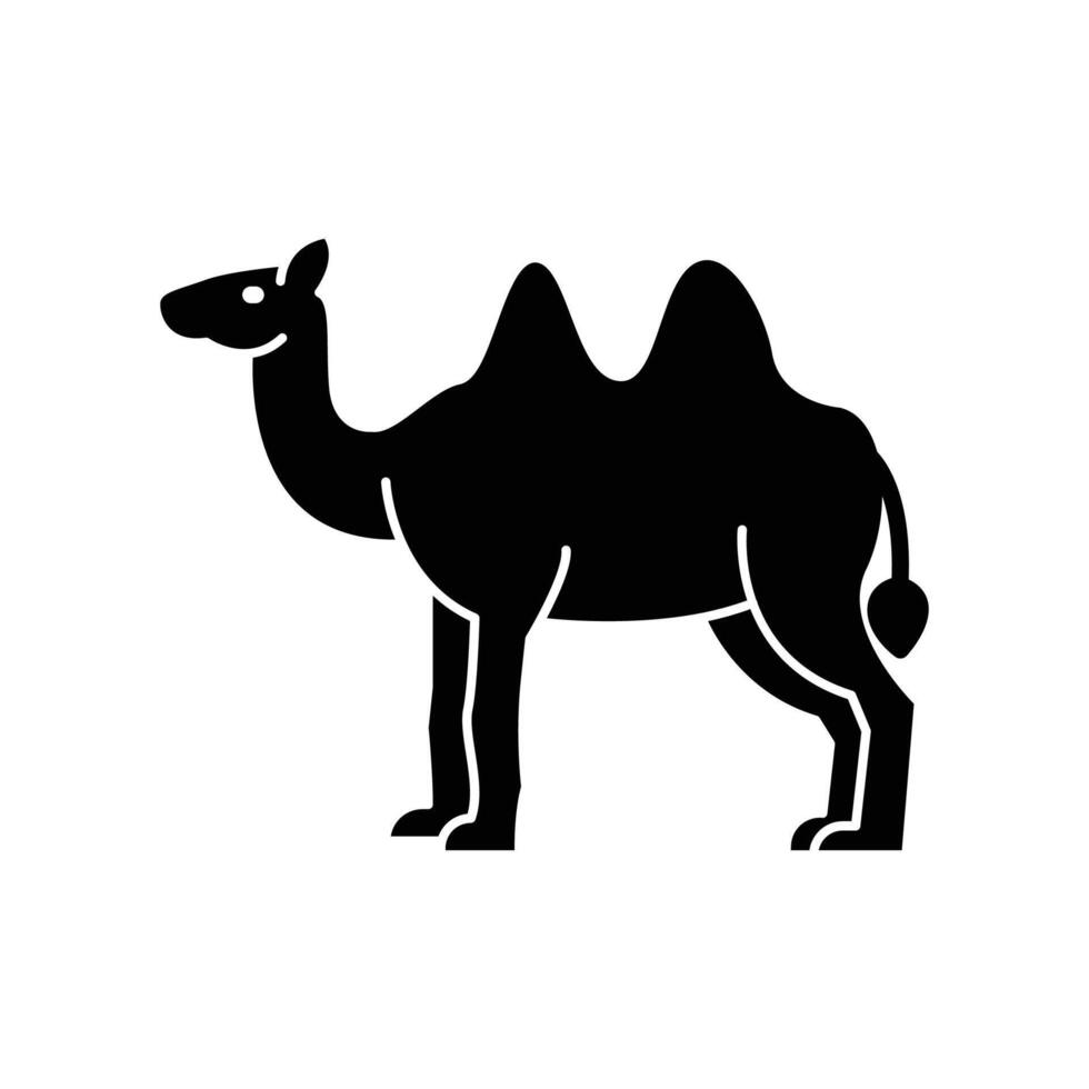 kamel ikon. fast ikon vektor