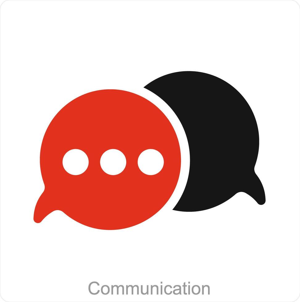 kommunikation och chatt ikon begrepp vektor