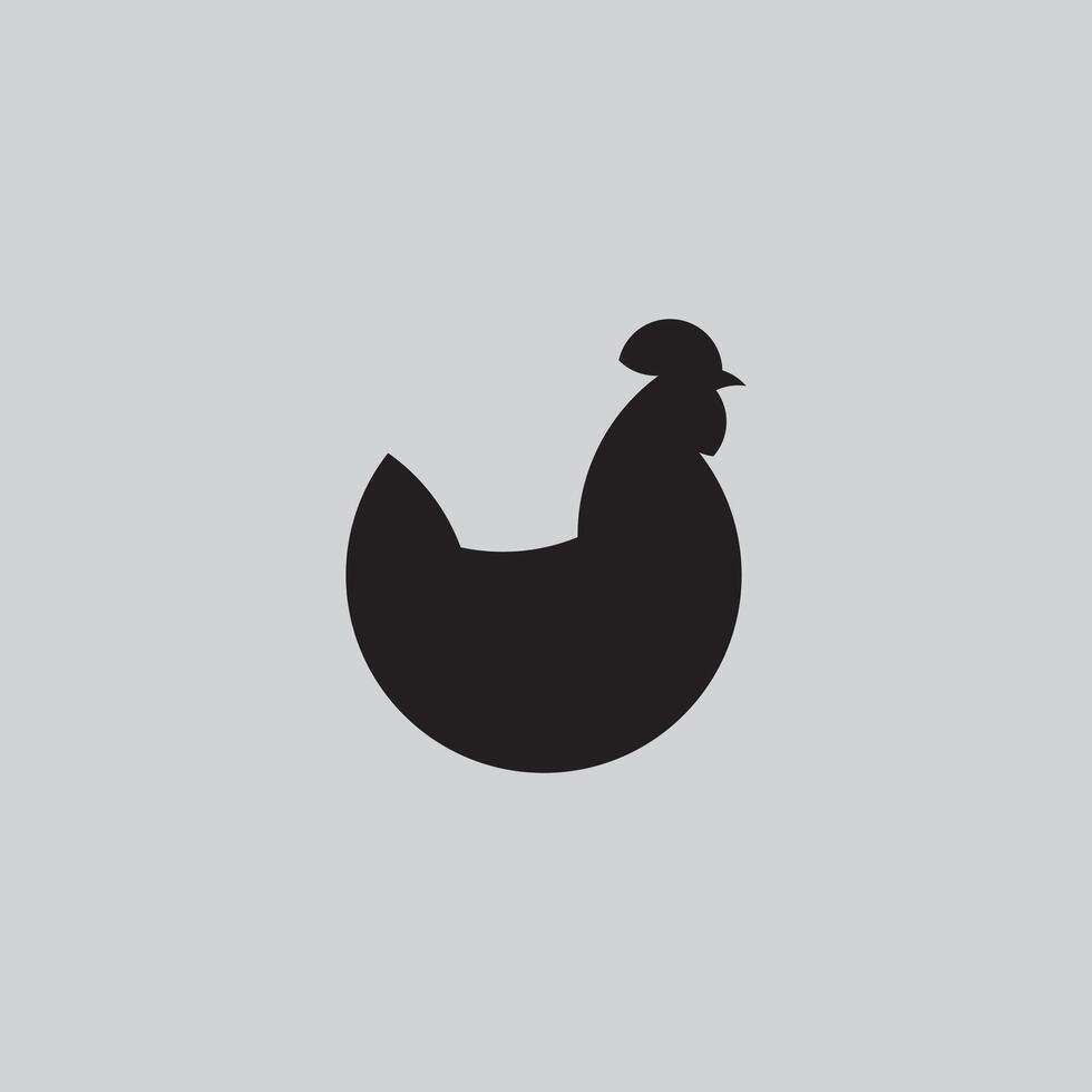 kyckling logo design vektor