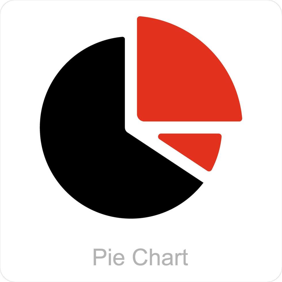 Kuchen Diagramm und Diagramm Symbol Konzept vektor