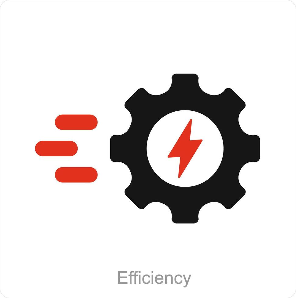 Effizienz und Produktivität Symbol Konzept vektor