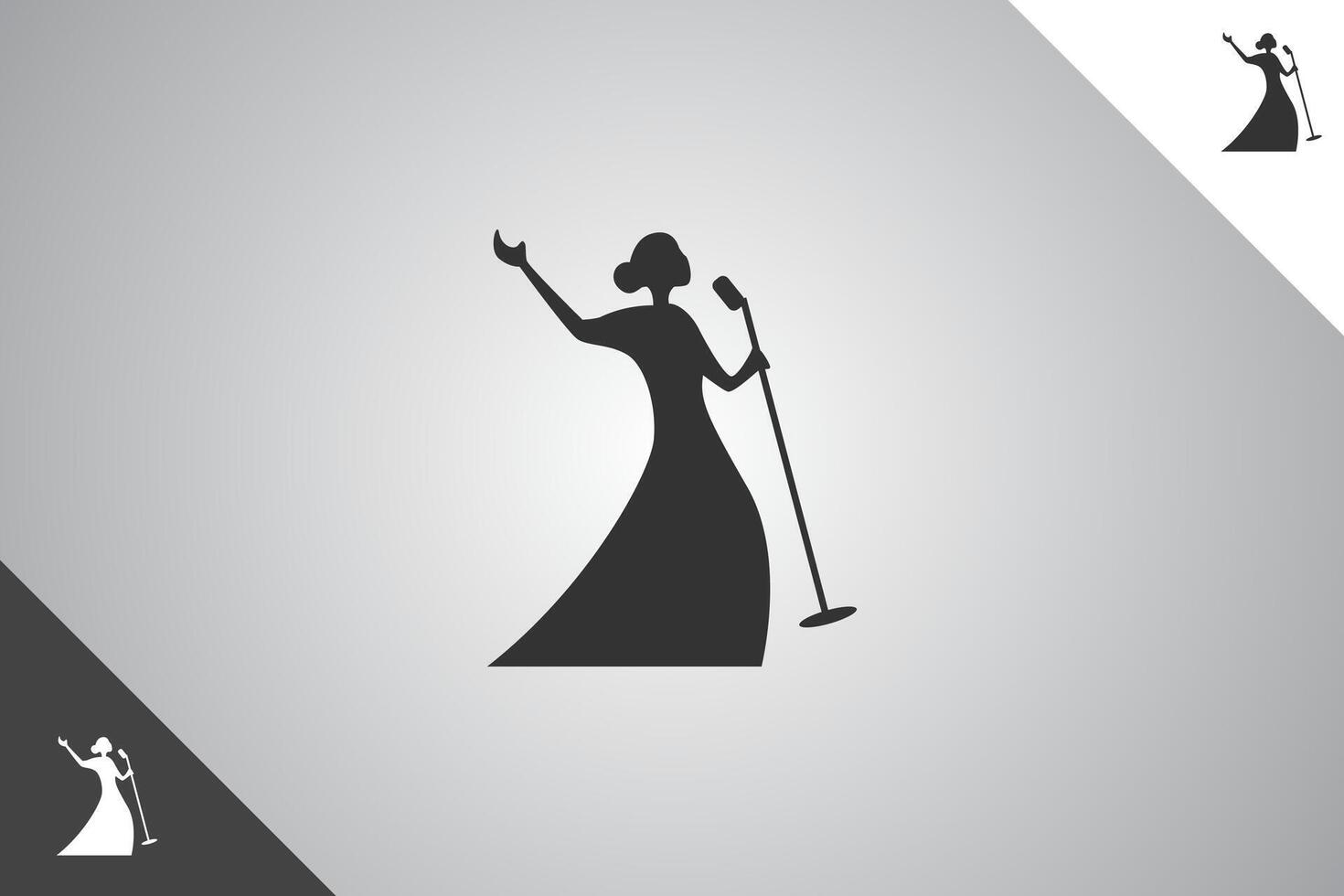 Musiker Logo. minimal und modern Logotyp. perfekt Logo zum Geschäft verbunden zu Band, Musiker und Sänger Industrie. isoliert Hintergrund. Vektor eps 10.