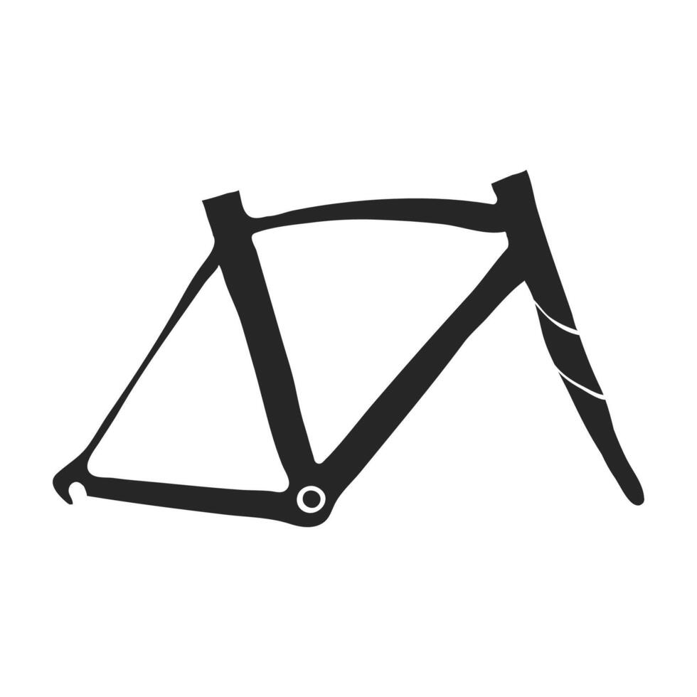 Hand gezeichnet Fahrrad Rahmen Vektor Illustration