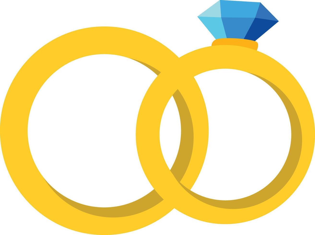 männlich und weiblich Symbol Hochzeit Ring Symbol Vektor