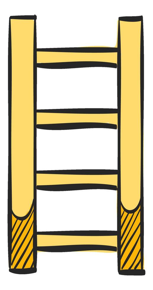 Leiter Symbol im Hand gezeichnet Farbe Vektor Illustration