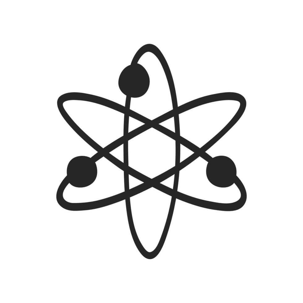 Hand gezeichnet Atom Struktur Vektor Illustration