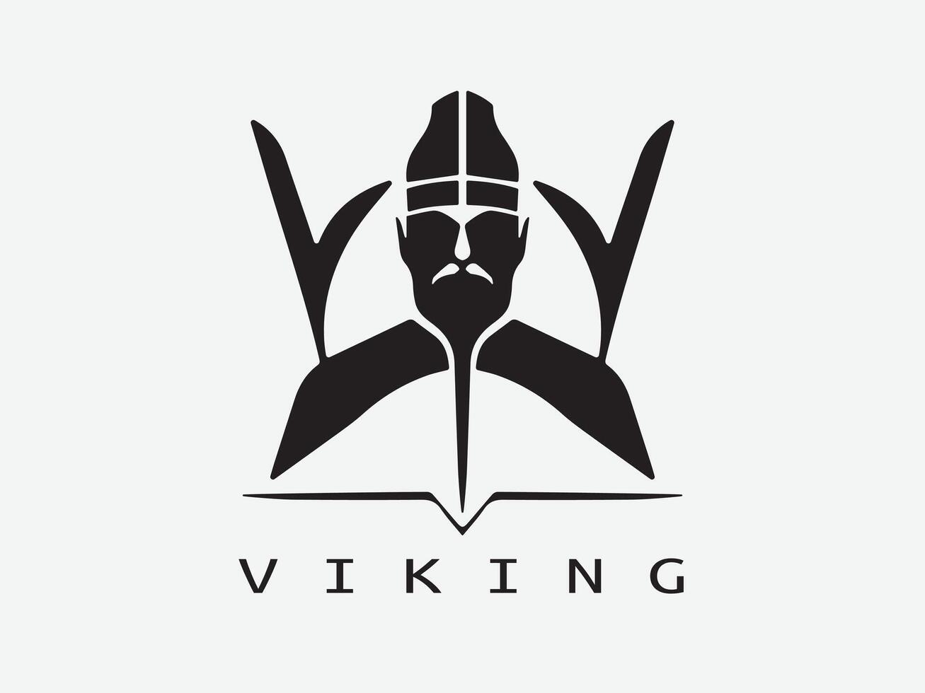 viking logotyp design ikon symbol vektor illustration