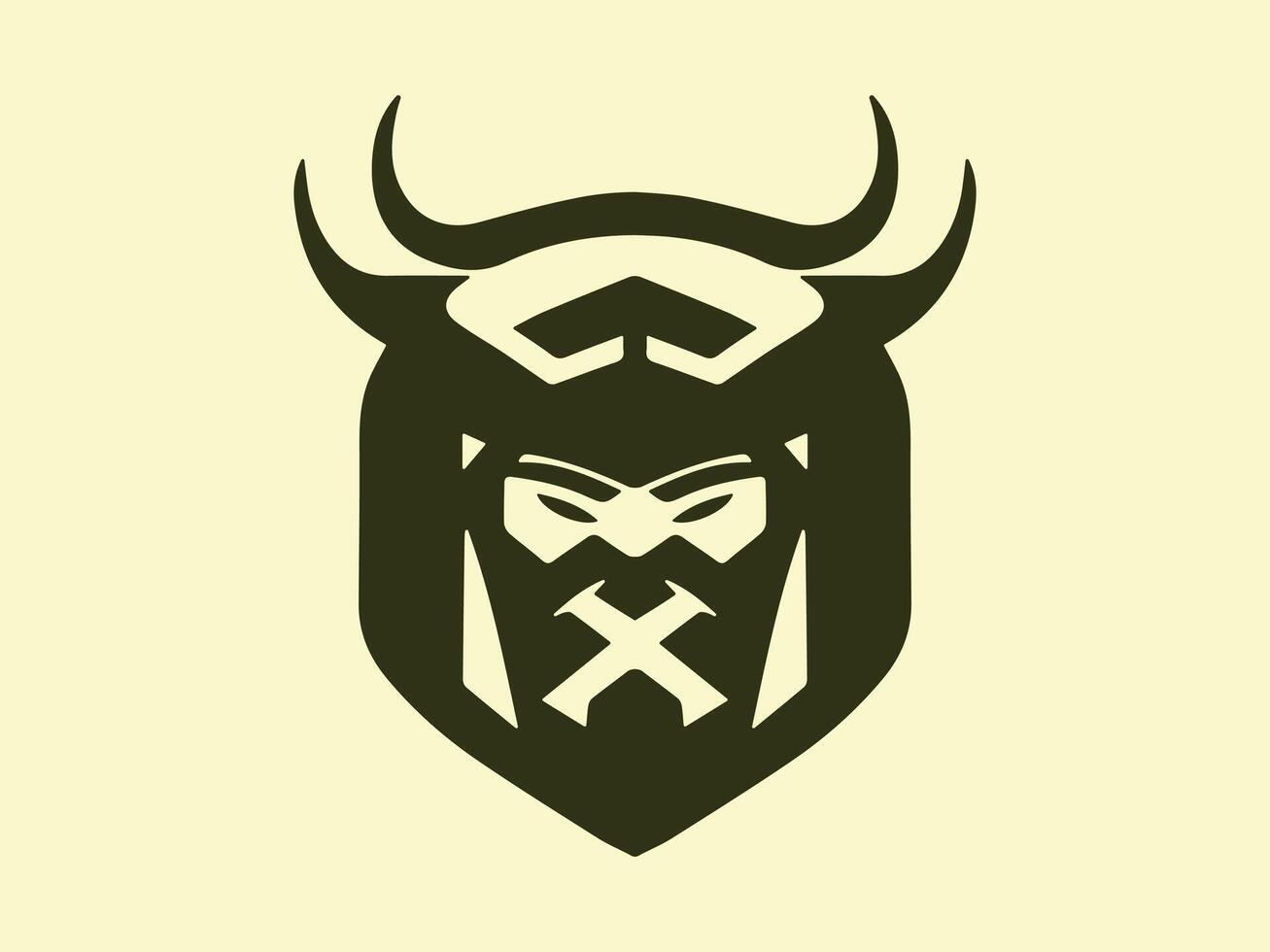 viking logotyp design ikon symbol vektor illustration