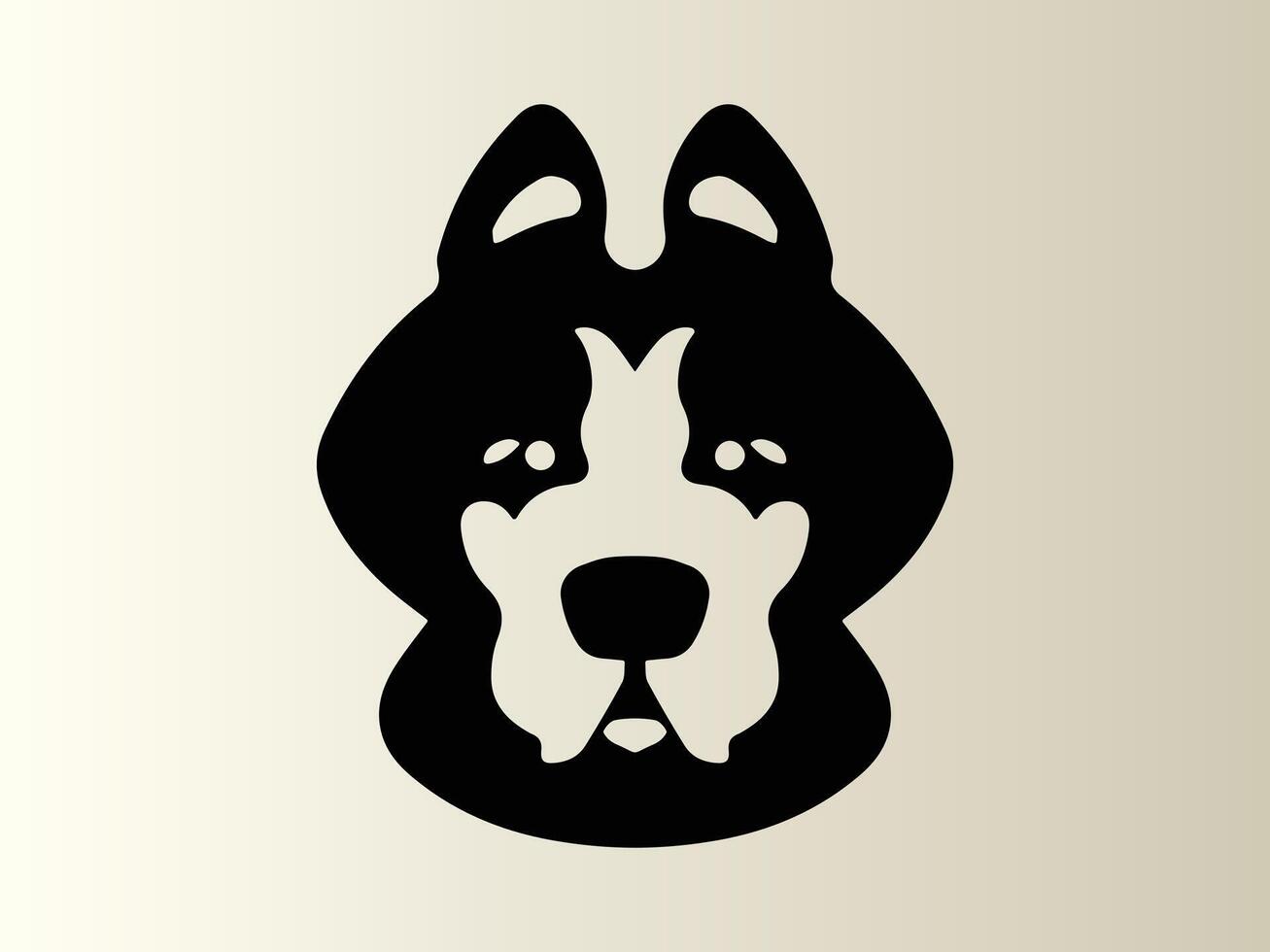 hund logotyp design ikon symbol vektor illustration