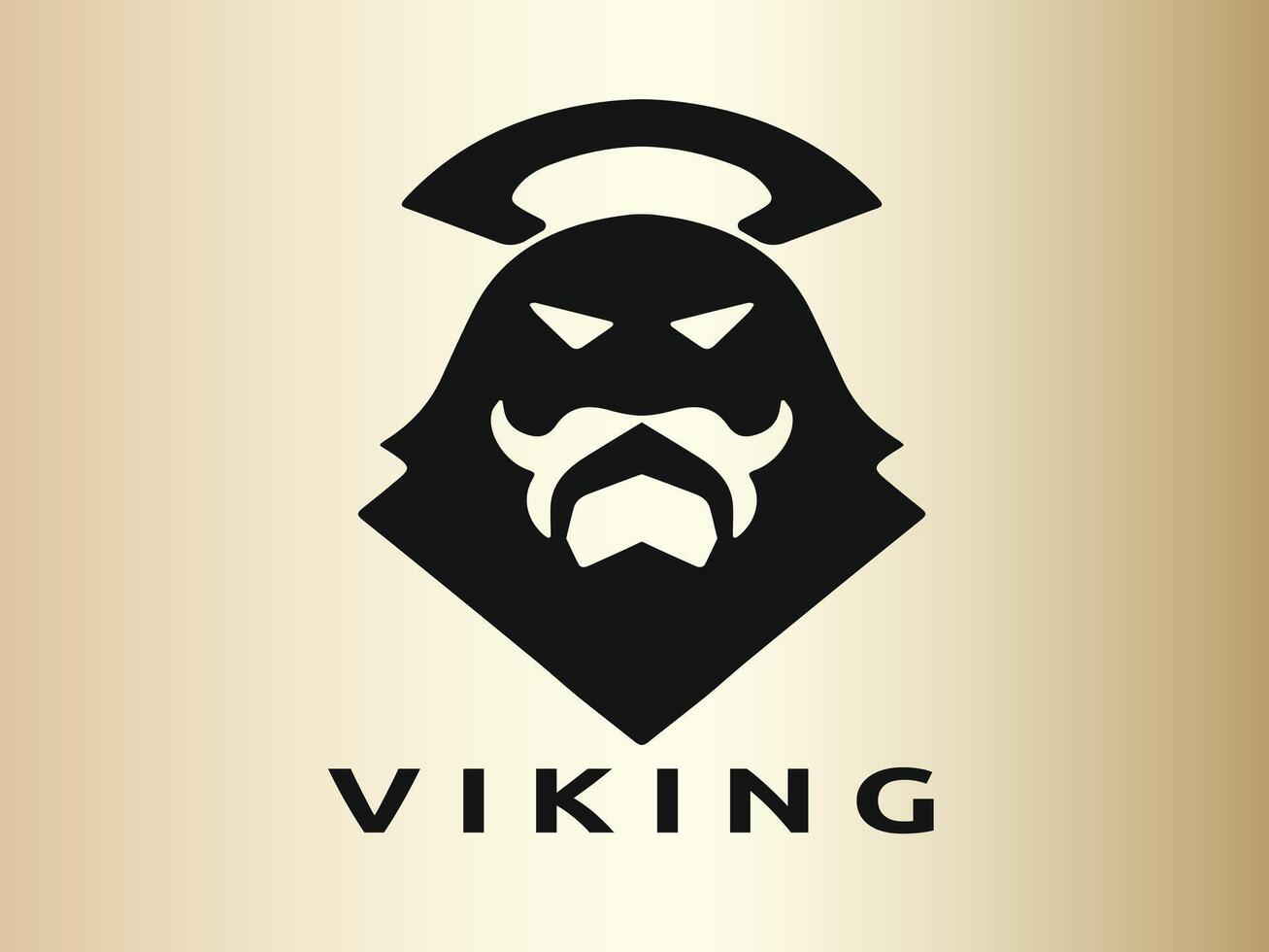 Wikinger Logo Design Vektor Vorlage. Mensch Wikinger Logo Design Symbol Symbol Vektor Illustration.