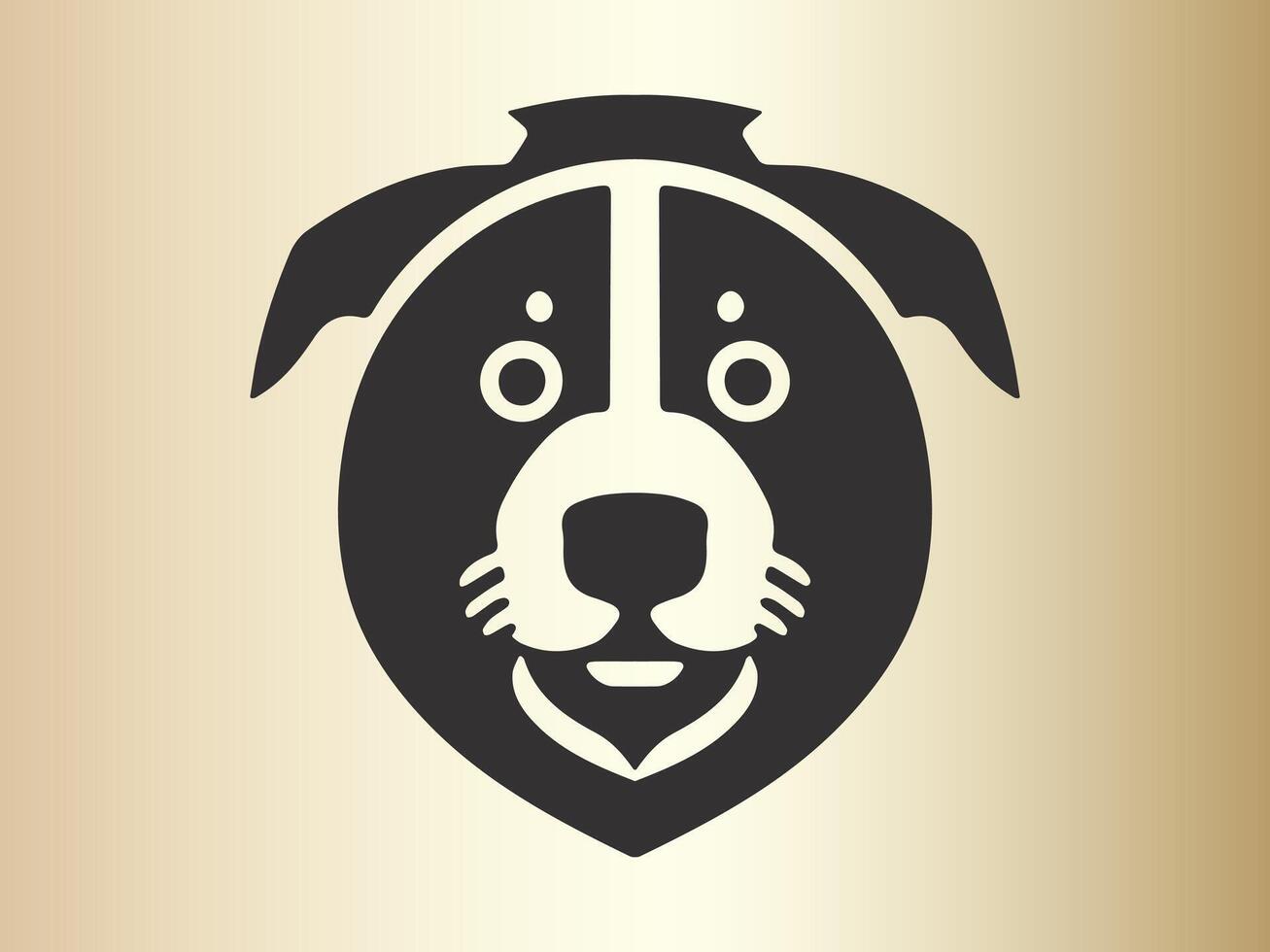 hund logotyp design ikon symbol vektor illustration