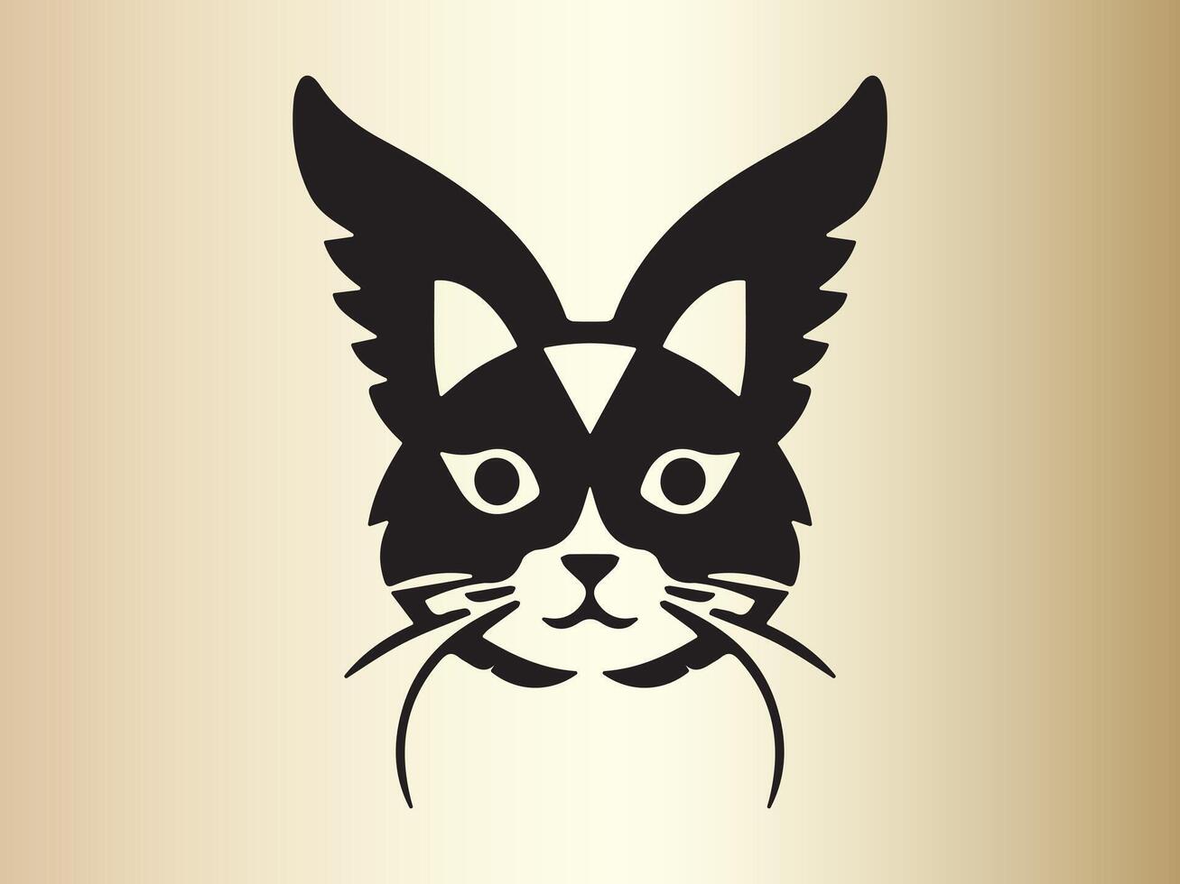 ängel katt logotyp design mall. katt logotyp design vektor illustration.