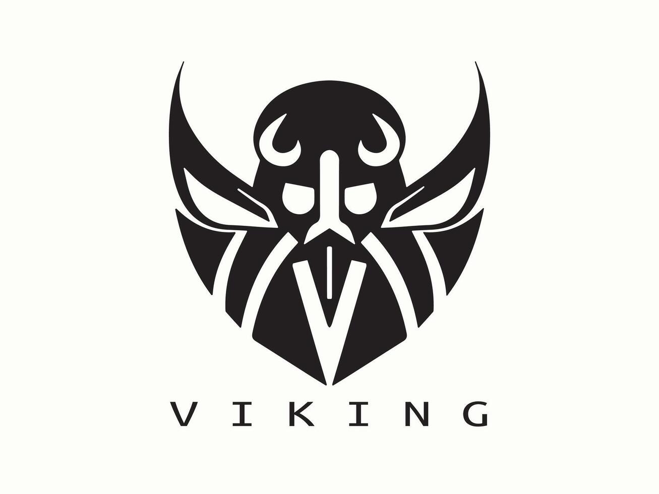 viking logotyp design ikon symbol vektor illustration