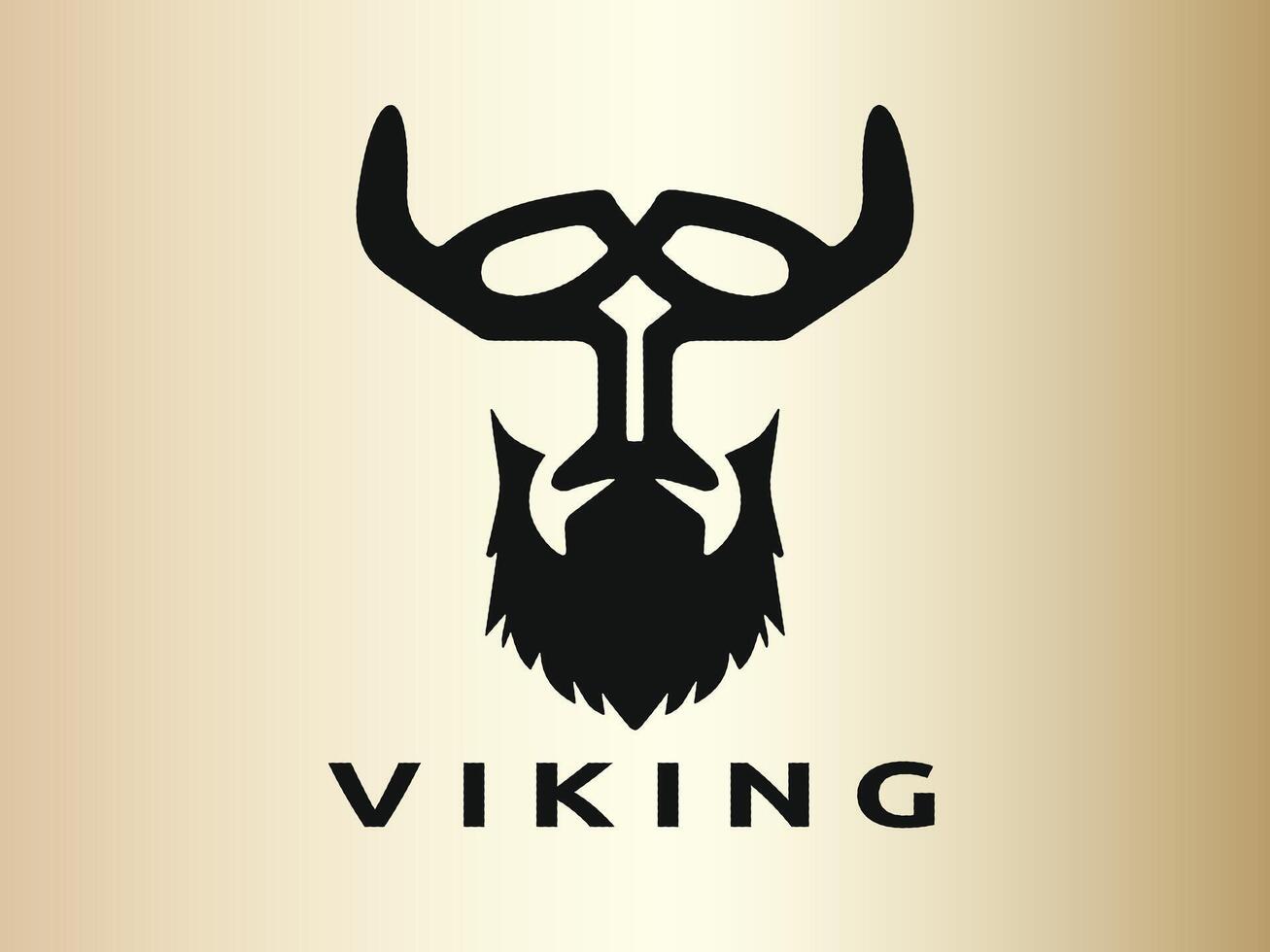 Wikinger Logo Design Vektor Vorlage. Mensch Wikinger Logo Design Symbol Symbol Vektor Illustration.