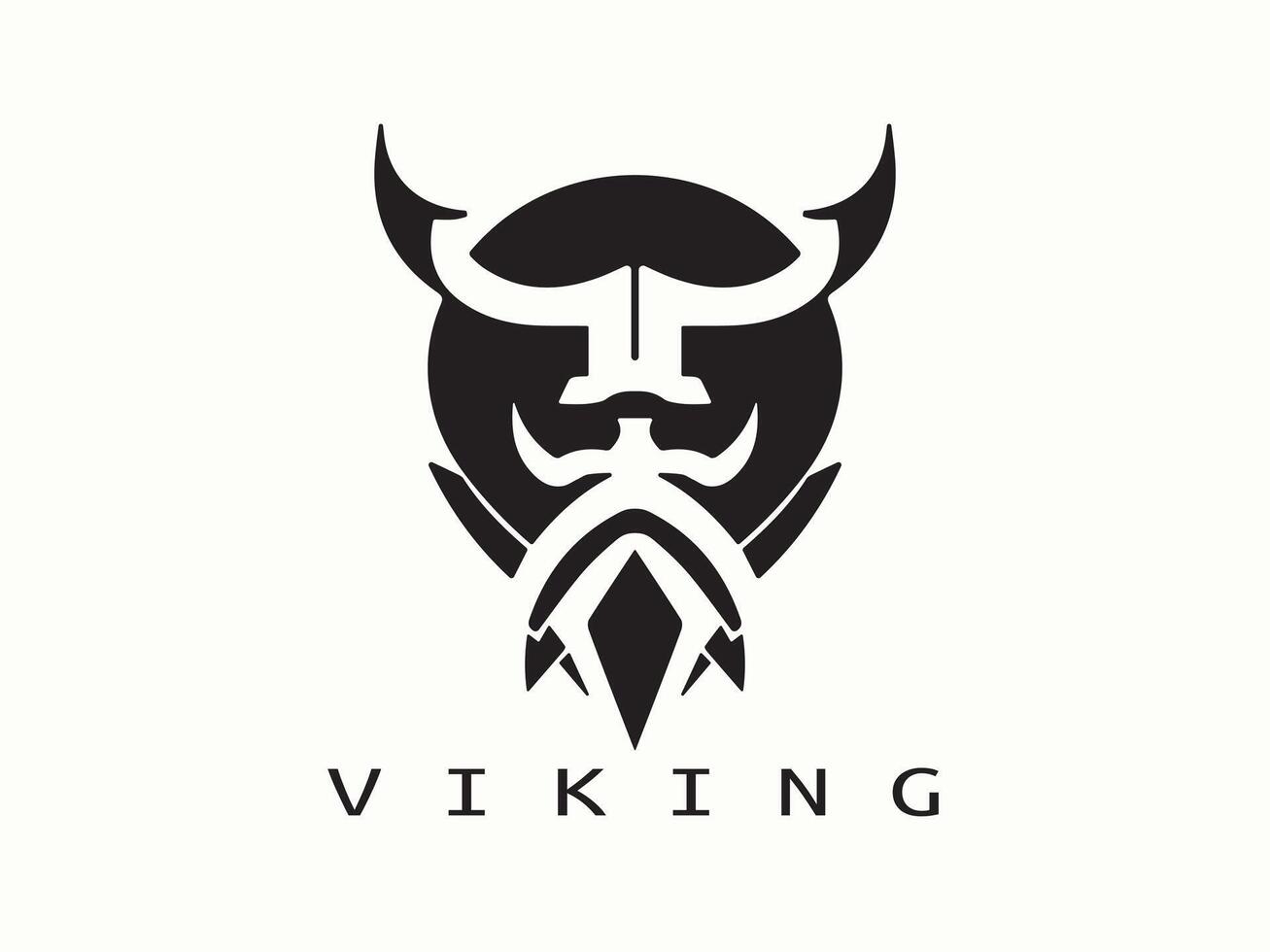 viking logotyp design ikon symbol vektor illustration