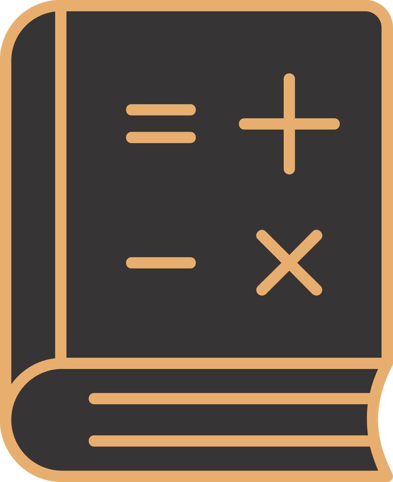 Mathe-Buch-Vektor-Symbol vektor