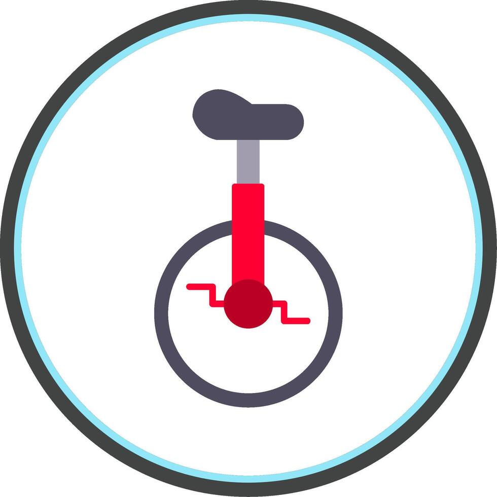 Monocycle eben Kreis Symbol vektor