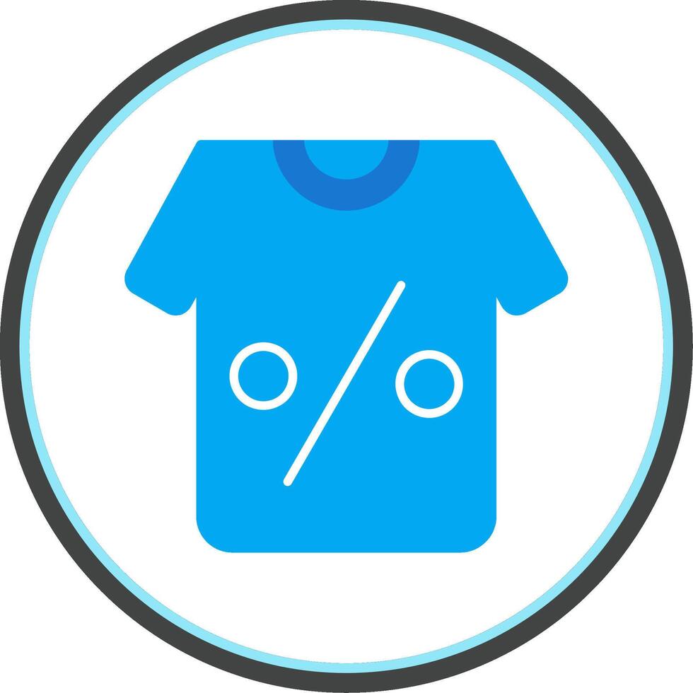 T-Shirt eben Kreis Symbol vektor