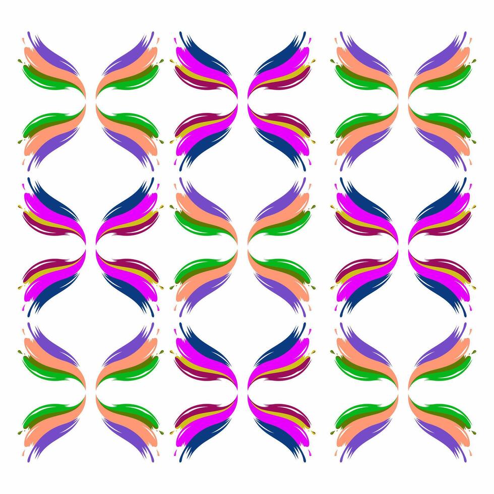 uppsättning av abstrakt färgrik band isolerat på vit bakgrund. vektor illustration.