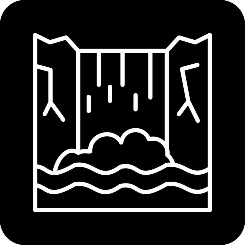 Wasserfall-Vektor-Symbol vektor