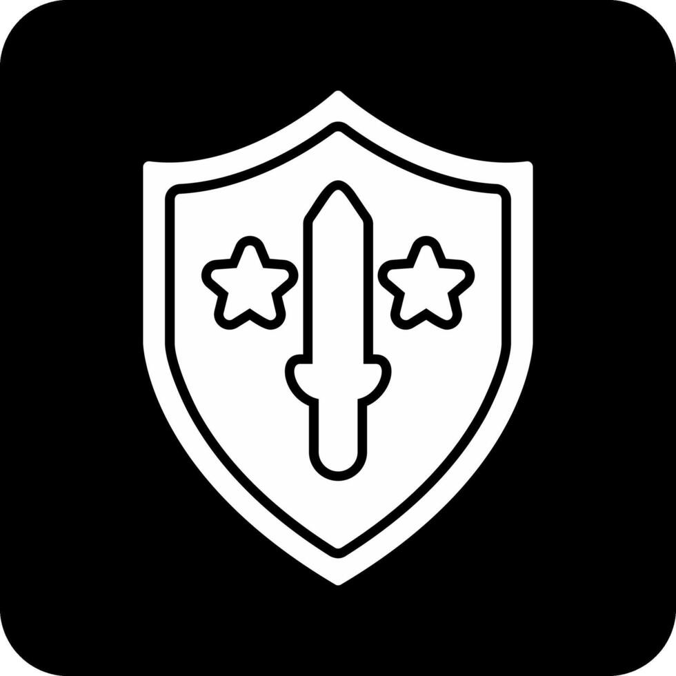 Militär- Schild Vektor Symbol