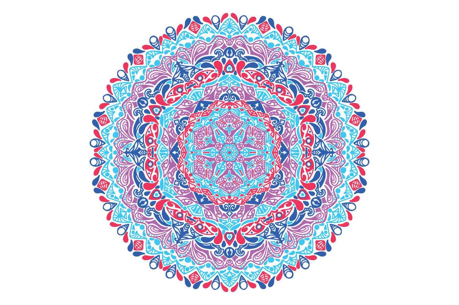 bunt Mandala Ornament Vektor