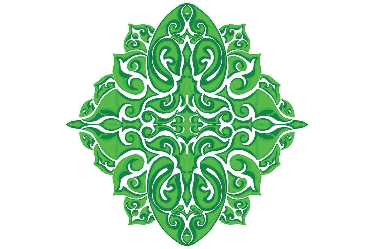 Grün Ornament Rahmen Rand Vektor Design zum Dekoration