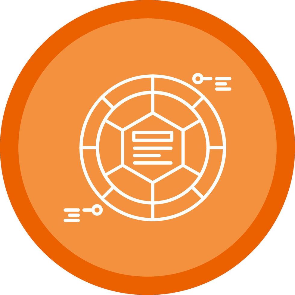 infographic element platt cirkel Flerfärgad design ikon vektor