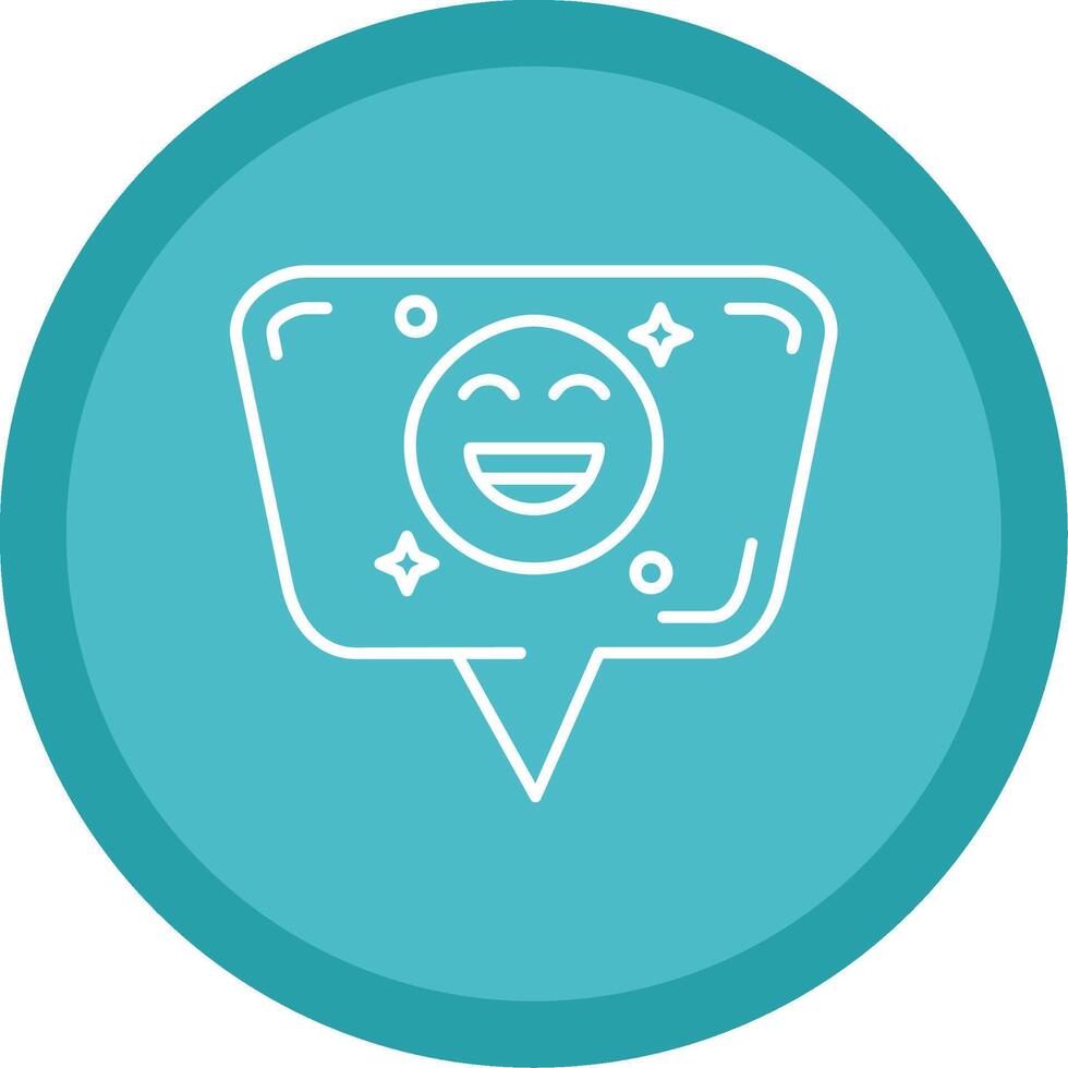 emoji platt cirkel Flerfärgad design ikon vektor