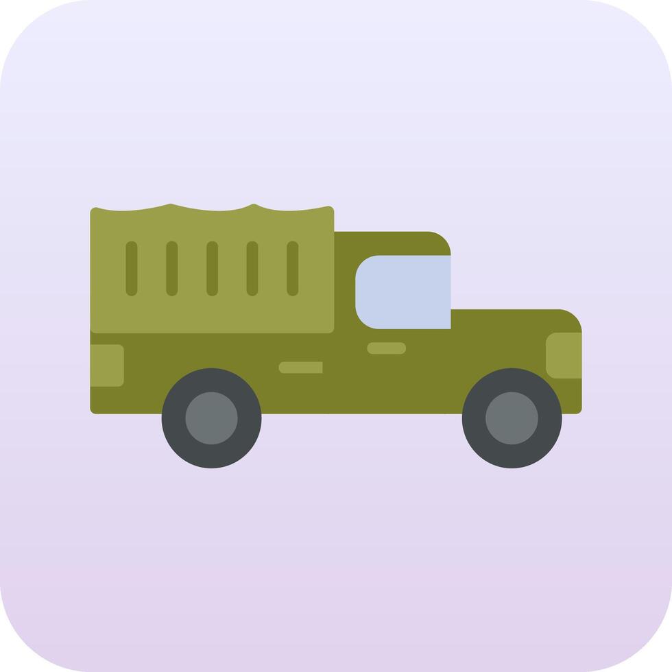 Militär-LKW-Vektorsymbol vektor