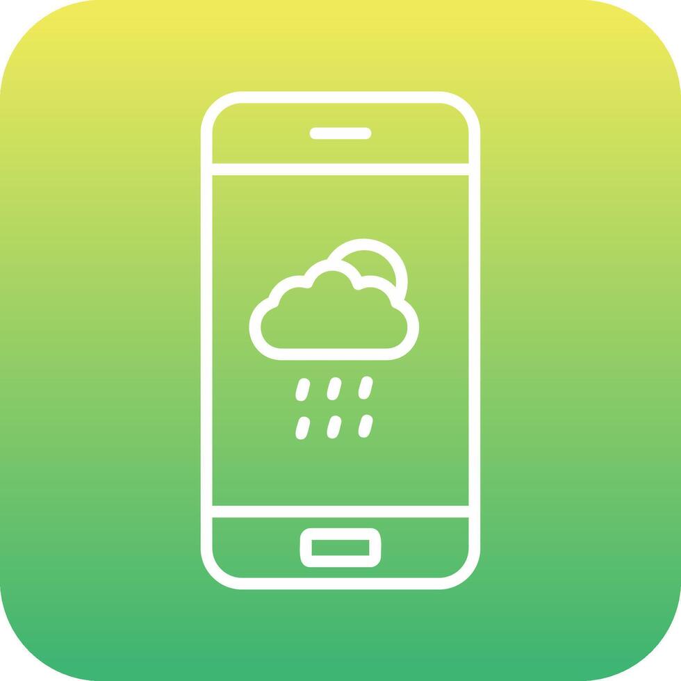 Wetter-App-Vektorsymbol vektor