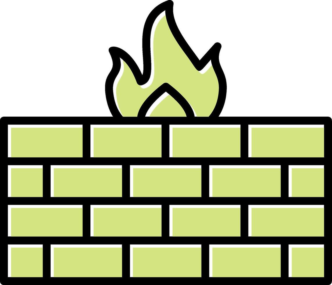 Firewall-Vektor-Symbol vektor