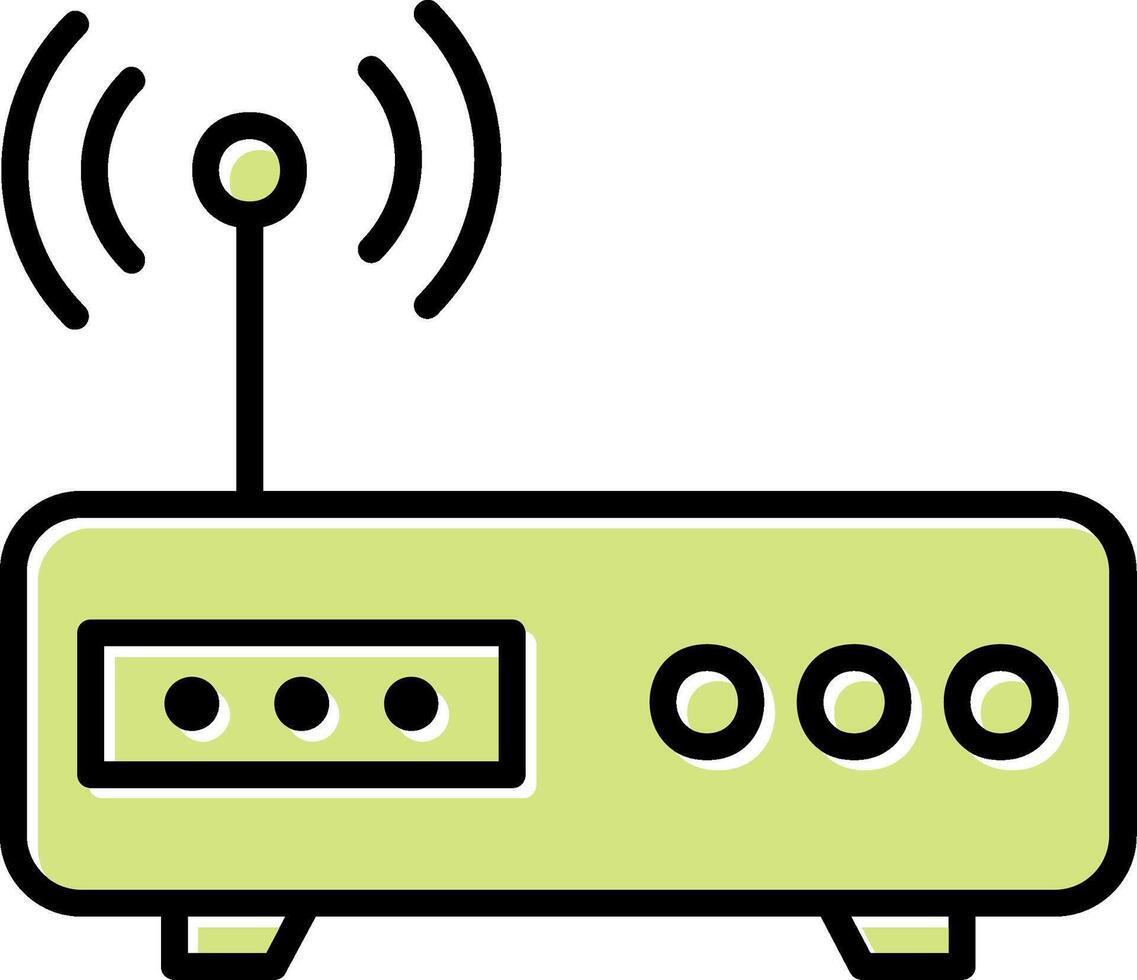 Modem-Vektor-Symbol vektor