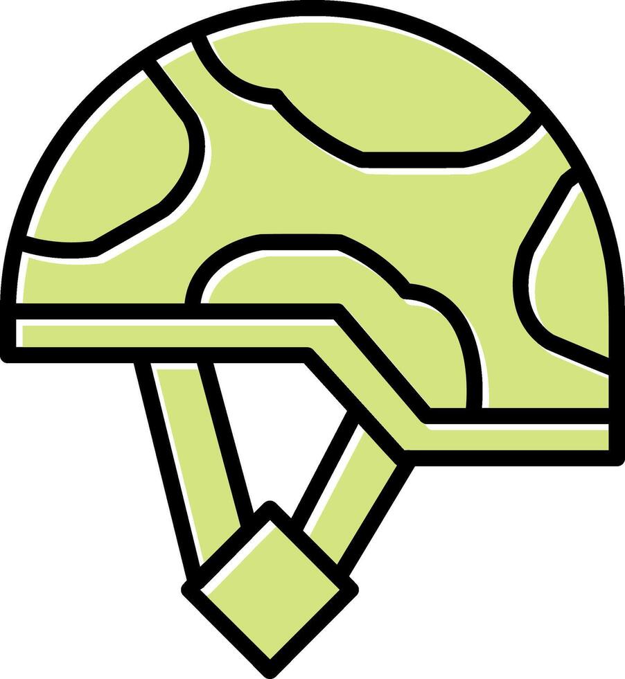 Militär- Helm Vektor Symbol