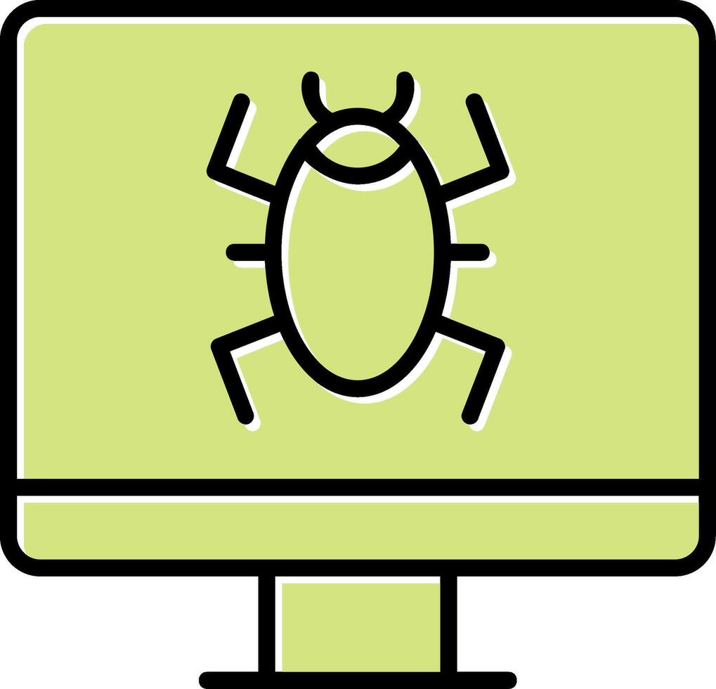 Computervirus-Vektorsymbol vektor