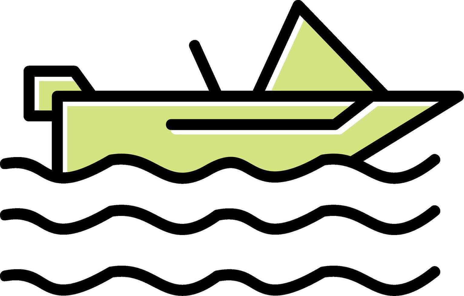 Motorboot Vektor Symbol