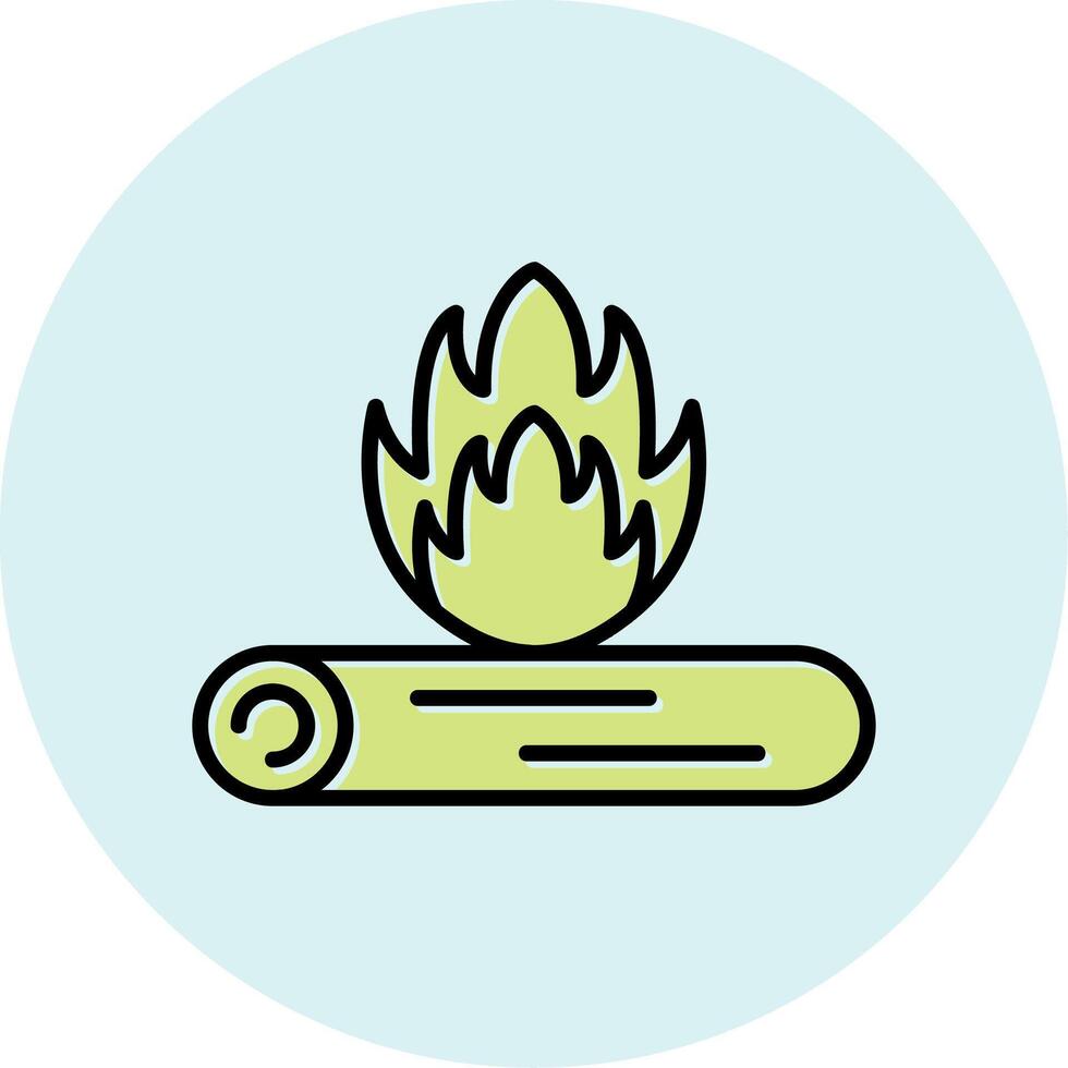 Lagerfeuer-Vektor-Symbol vektor