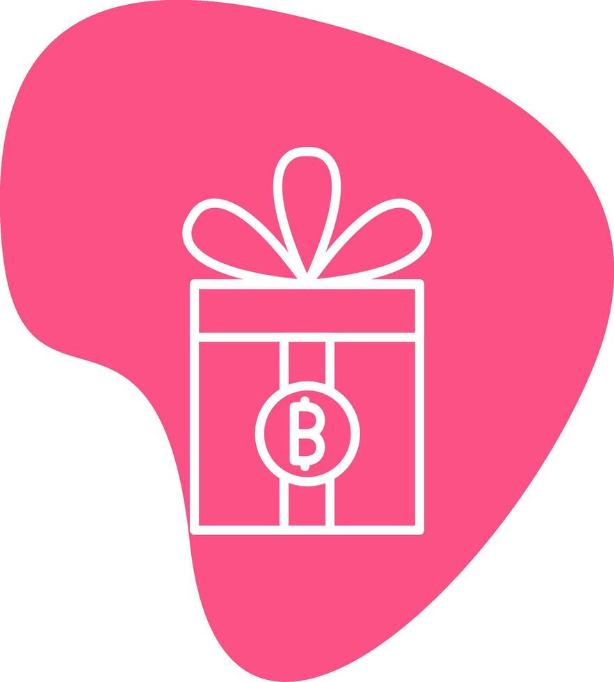 Geschenk Bitcoin Vektor Symbol
